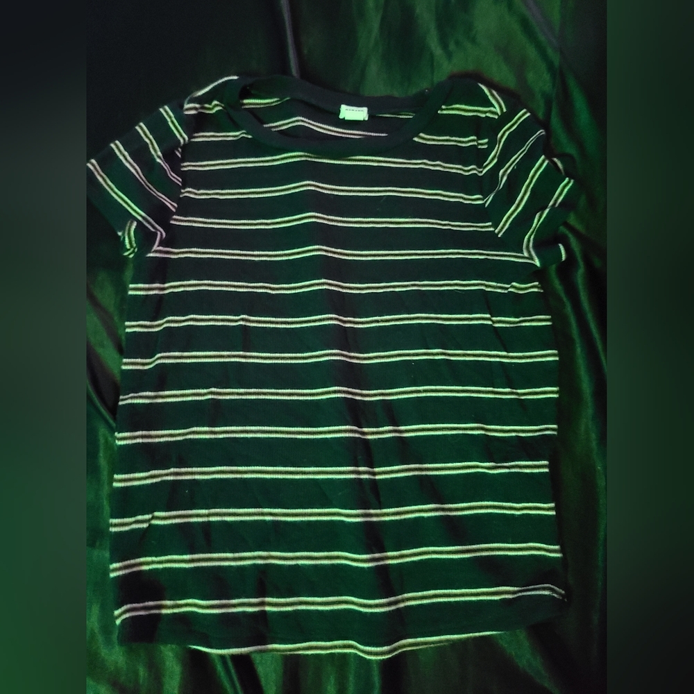 Blue striped shirt